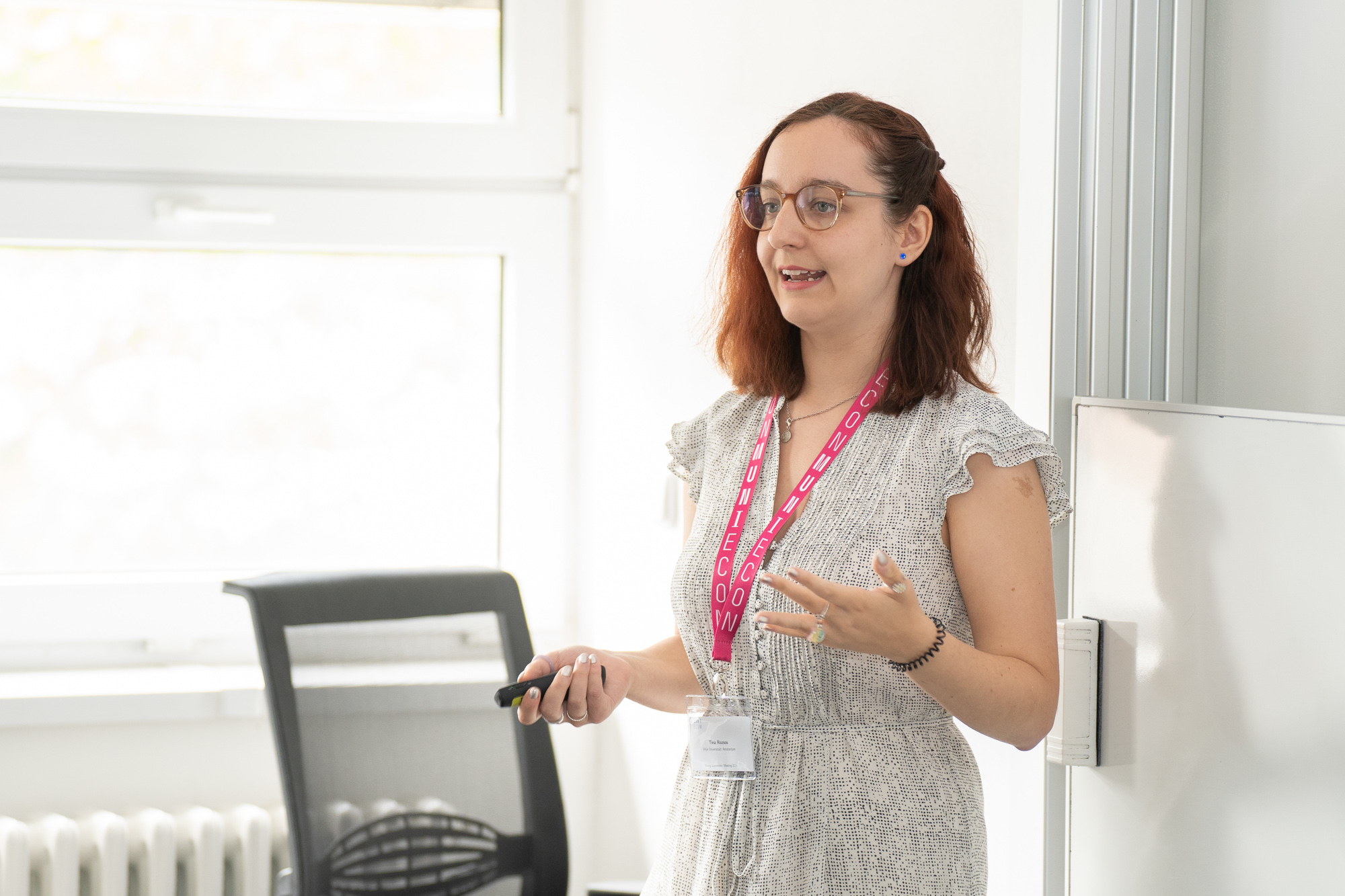 Tina presenting at YEM in Brno